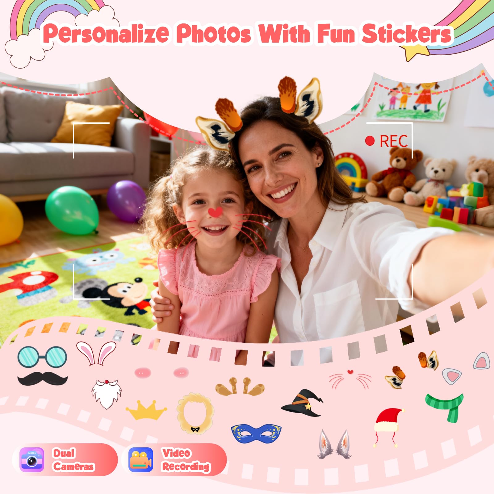WARWARS 15 stickers for customizing photos and stories on the kids phone.