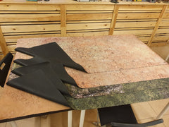 Warzone Studio mat anti-slip neoprene backing keeps stability