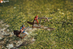 Warzone Studio rubber-backed mat offers a sturdy, non-slip surface.