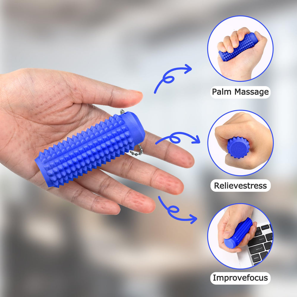 WASENLO Pain Stim Fidget 2 Pack keychain view demonstrates portable calm companion.