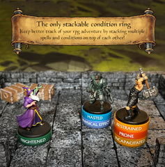 WASTED WIZARD 120 rings organized by 30 spells and statuses for streamlined gameplay