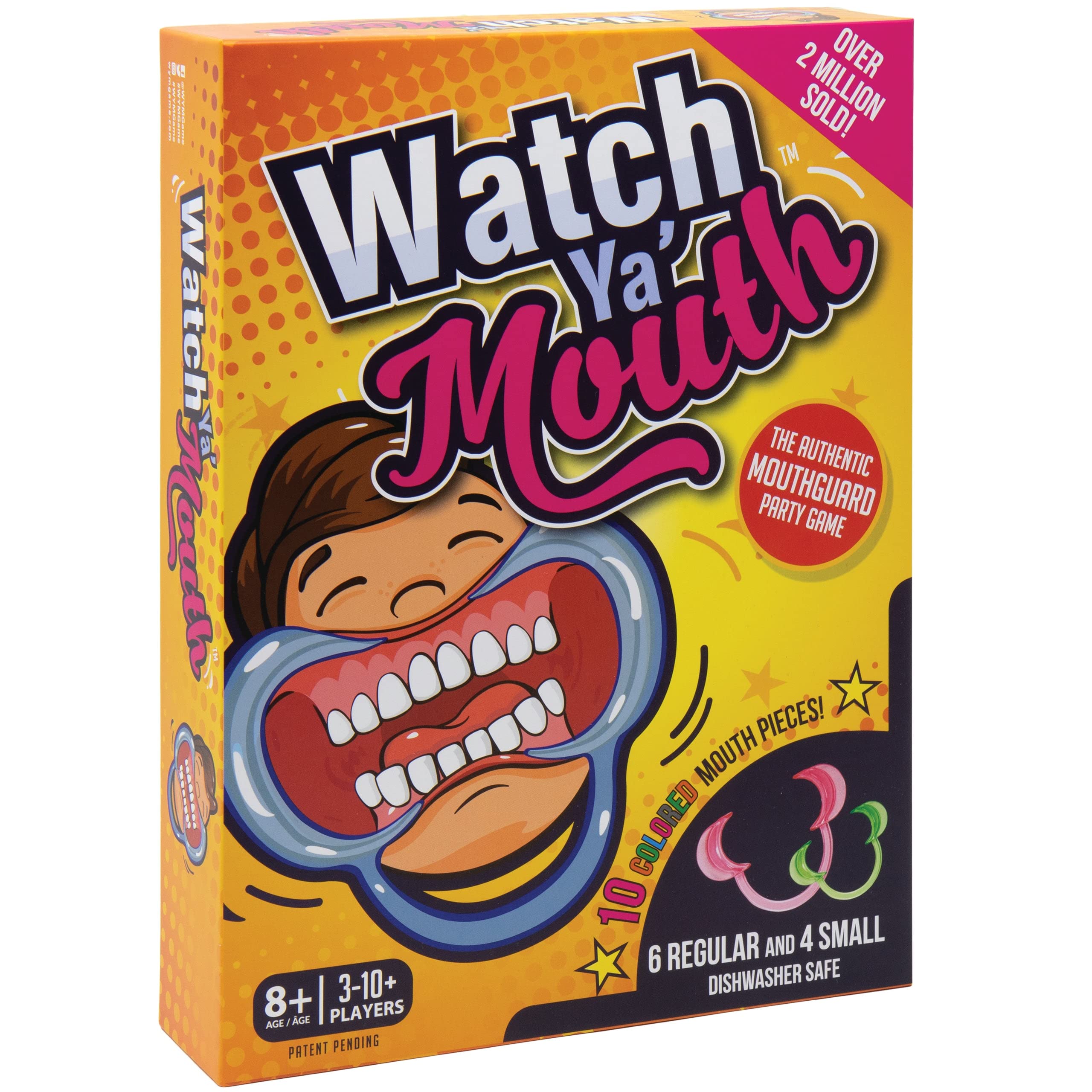 Watch Ya' Mouth Family Edition mouthpieces shown for comfortable, reusable play.