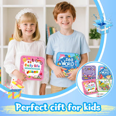Water Painting Book for Kids durable, reusable design protects little hands during play.