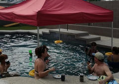 Water Shade compatible with most pop-up canopies for versatility.