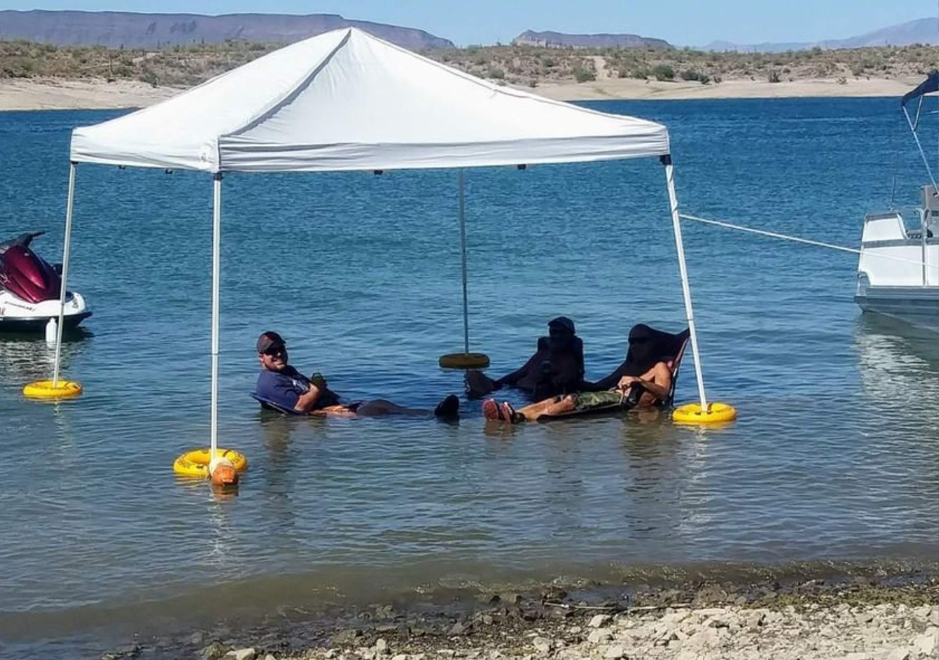 Water Shade on-water use for pools, lakes, and beaches.