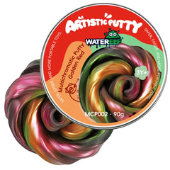 WATERELF Galaxy Putty Golden-Red tin front for colorful, imaginative play