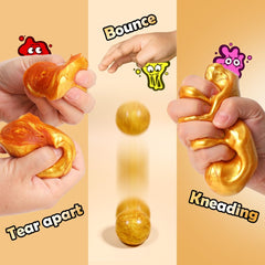 WaterELF Non-Sticky Putty texture ensures mess-free play for all ages.