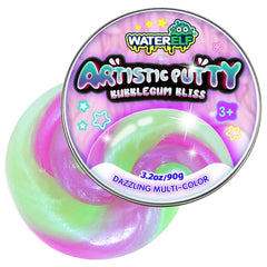WATERELF Play Putty green tin for tactile play and calm focus.