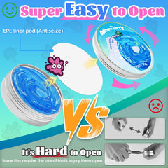 WaterELF blue putty in hand for portable focus on the go.