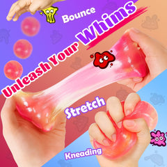 WATERELF putty tin open with pink putty for on-the-go fidgeting