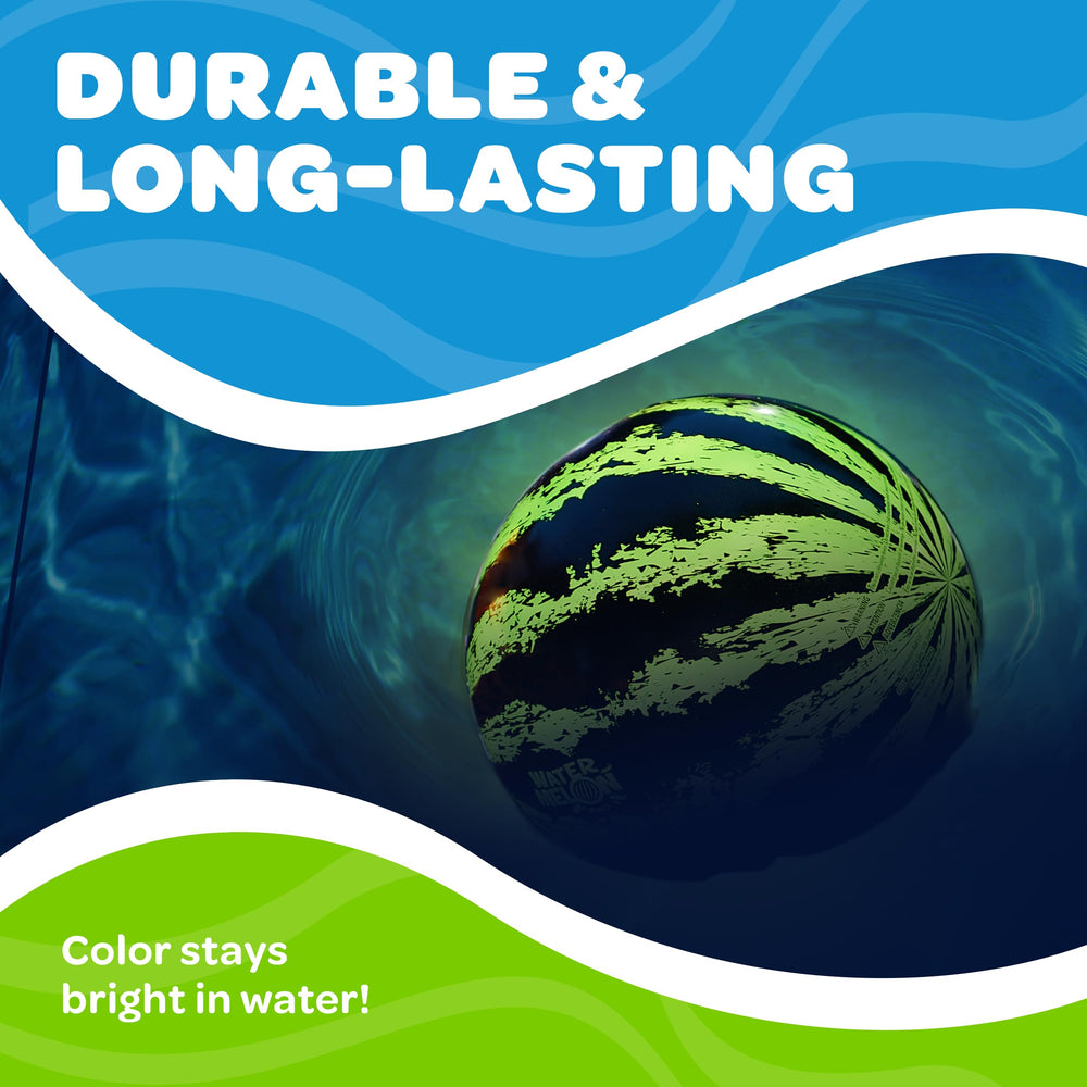 Watermelon Ball Lit fits nine-inch size for most pools and beaches.