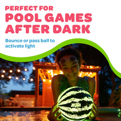 Watermelon Ball Lit adds underwater basketball-style fun to the pool.