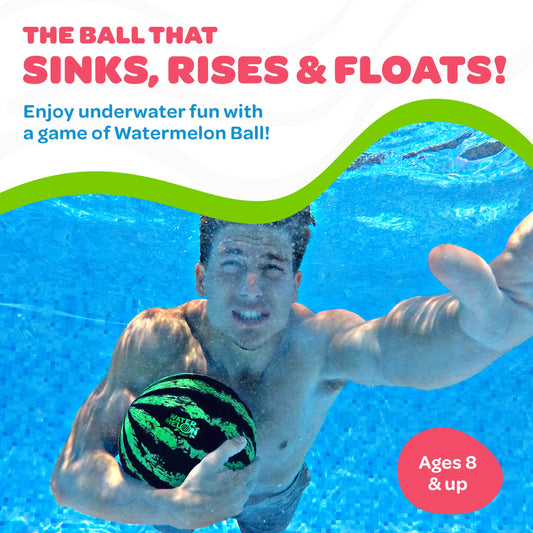 Watermelon Ball pool party game enriches backyard gatherings.