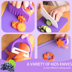 WaterSummer cooking knife for real kitchen practice with blunt blades.