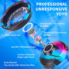 Boxed WATIEOBOO yoyo package with strings and accessories inside.