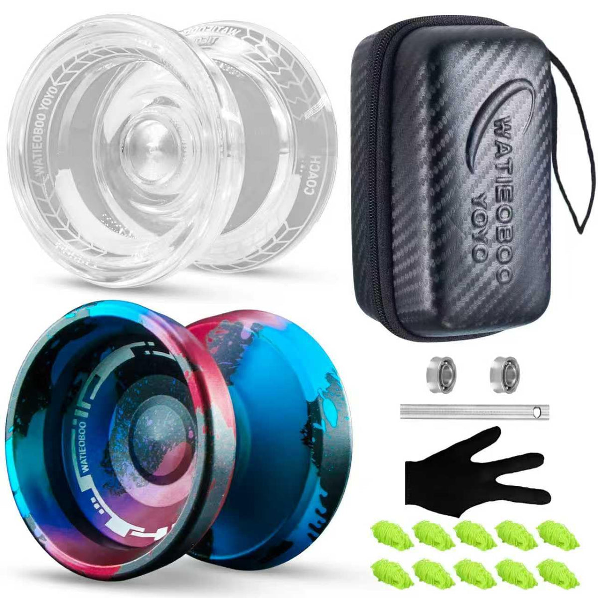 WATIEOBOOYOYO P02+M18 camouflage aluminum yoyo for durable play and smooth spins