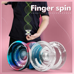 WATIEOBOOYOYO P02+M18 crystal PC yoyo with beginner-friendly grip and reliable practice