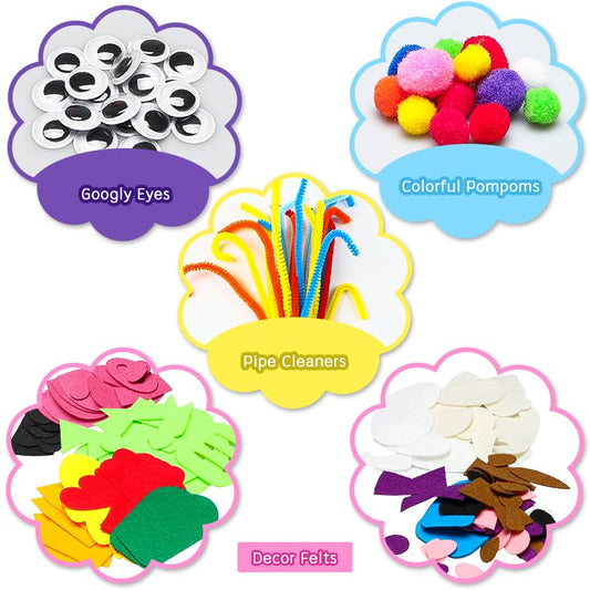 WATINC puppet kit showing pipe cleaners for bendable puppet bodies