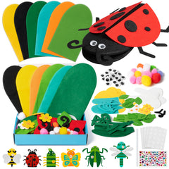 WATINC 6Pcs Hand Puppet Kit insects set for imaginative storytelling