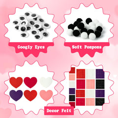 WATINC 6Pcs Hand Puppet Kit vibrant pompoms spark tactile decorating.