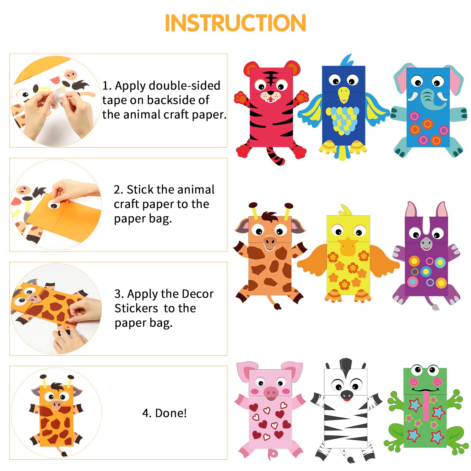 Watinc animal cards 9pcs laid out for easy character selection.