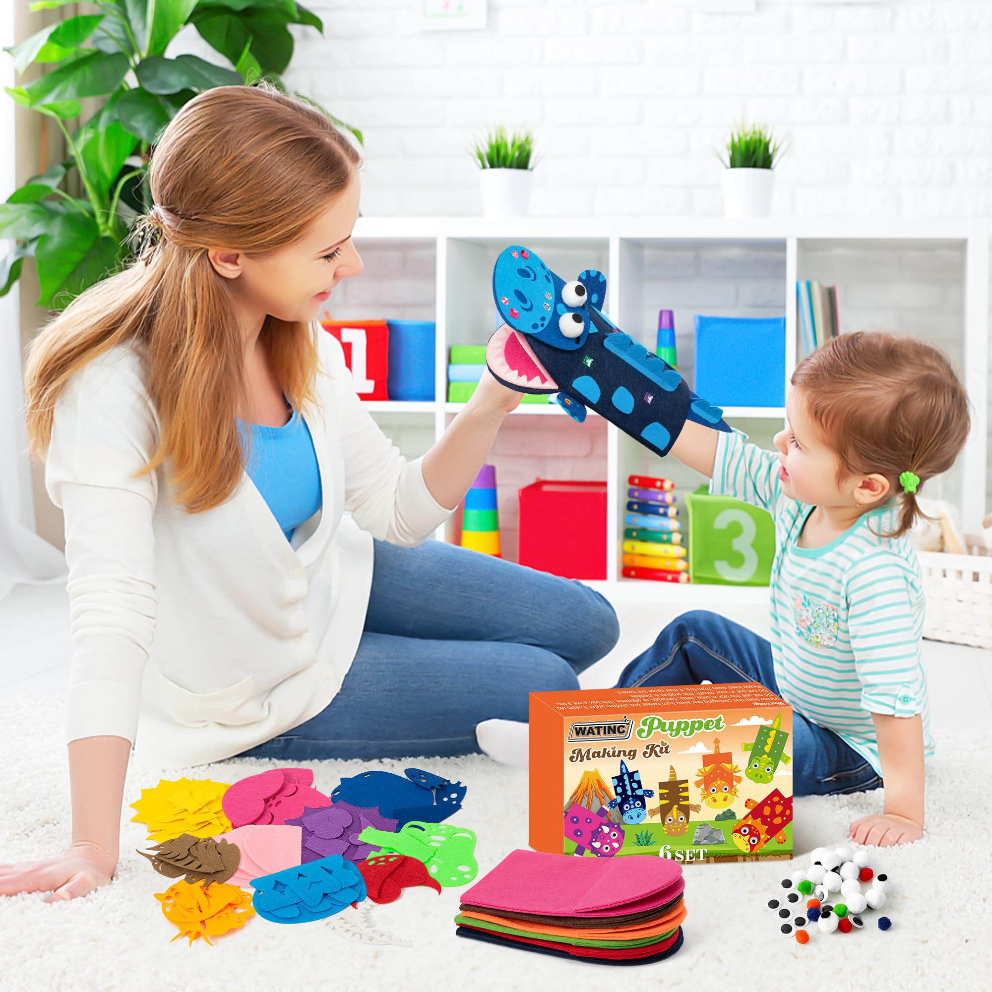 WATINC felt decor bundles add texture and detail to DIY dinosaurs.