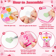 WATINC heart bubble card colorful accent for personalized gift decorations