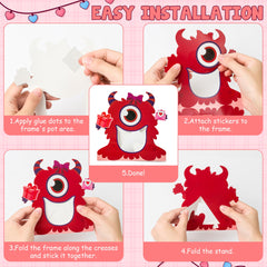 WATINC DIY monster frame kit arranged for kids to assemble easily.