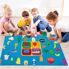 Watinc My Plate felt board toddler-friendly assembly play builds fine motor skills