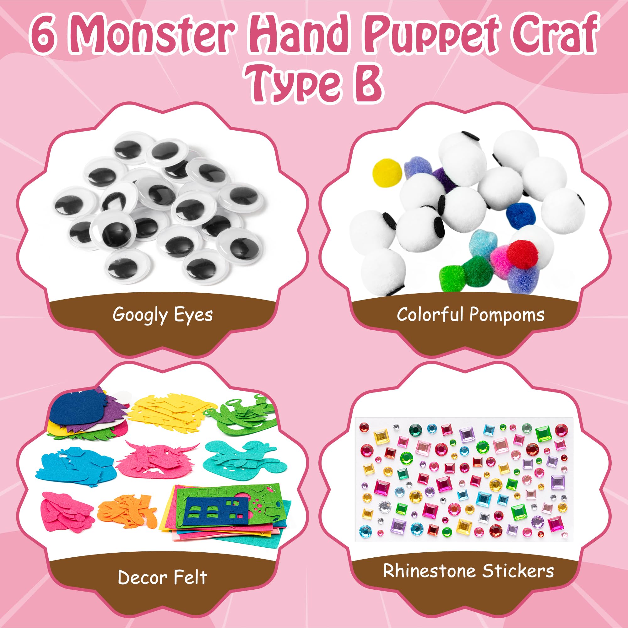 WATINC pompoms bundle adds playful texture for puppet design