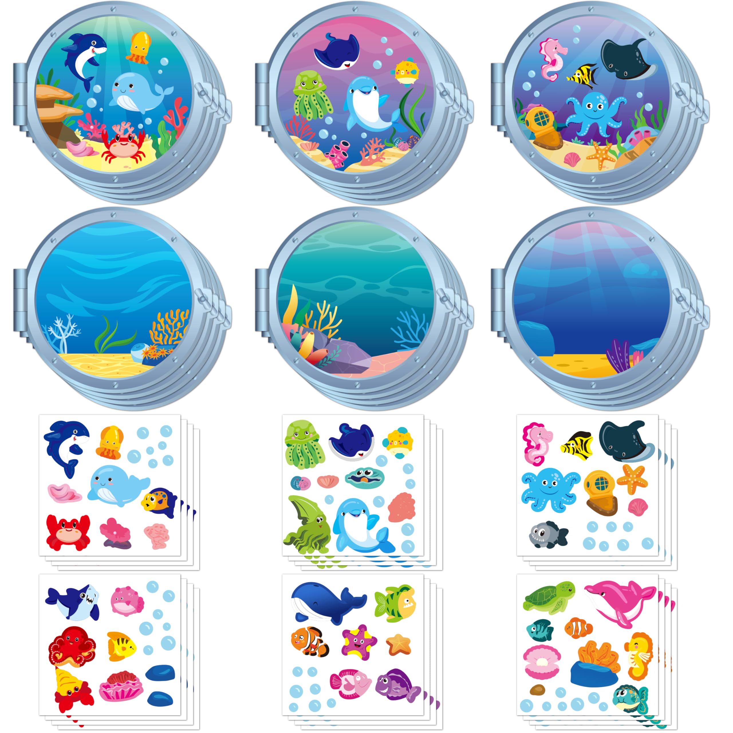 WATINC Sea Scene Cards for classroom art and storytelling