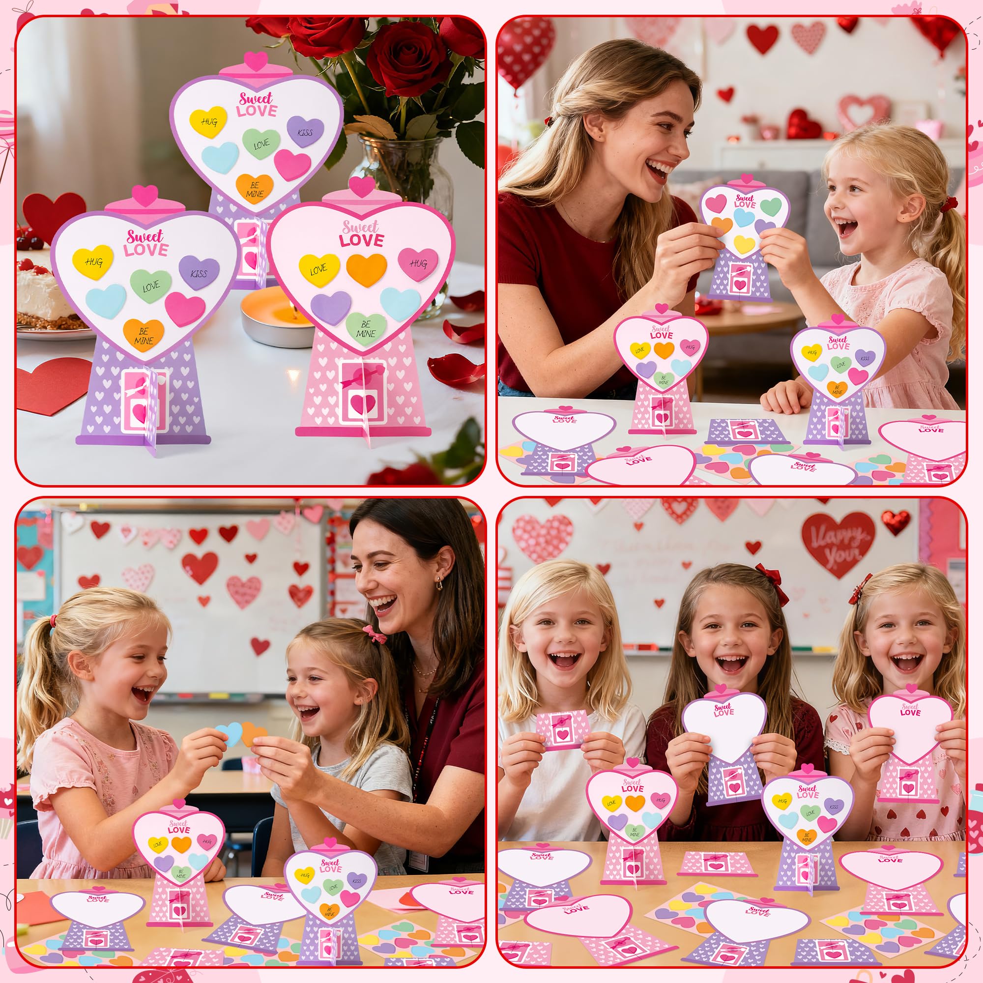WATINC thick cardstock material sturdy pieces that hold display setups