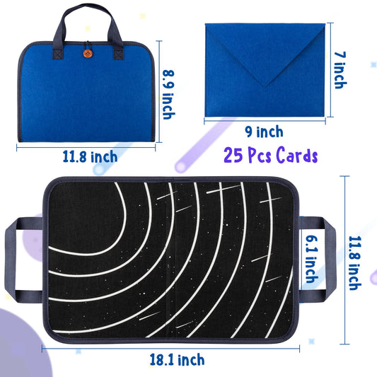 WATINC Travel Felt Board space astronaut piece for imaginative missions during travel.