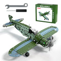 WATUDOU model airplane kit close-up of metal parts for STEM learning