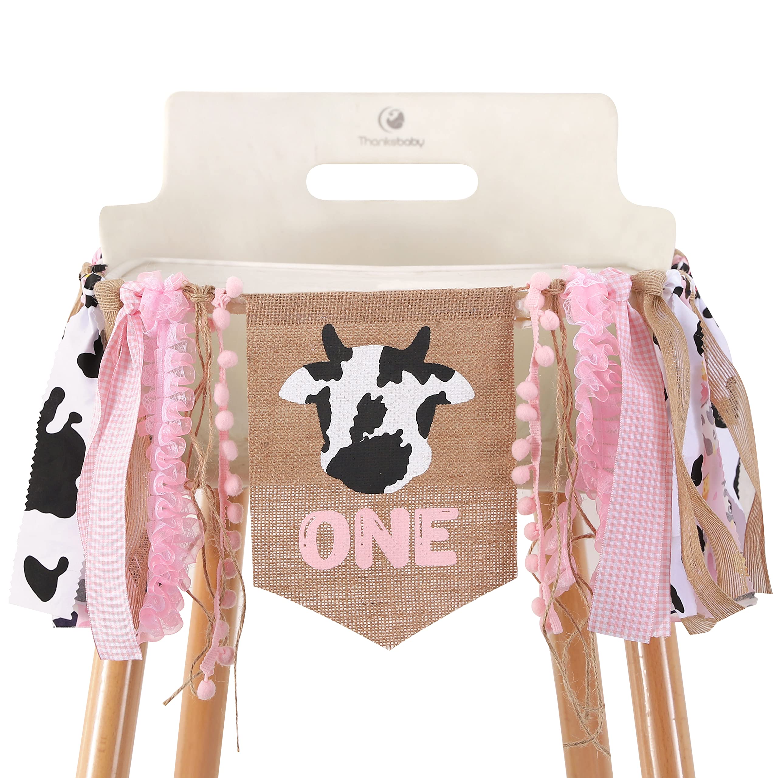 WAUAO cowgirl one high chair banner for a charming cowgirl party centerpiece