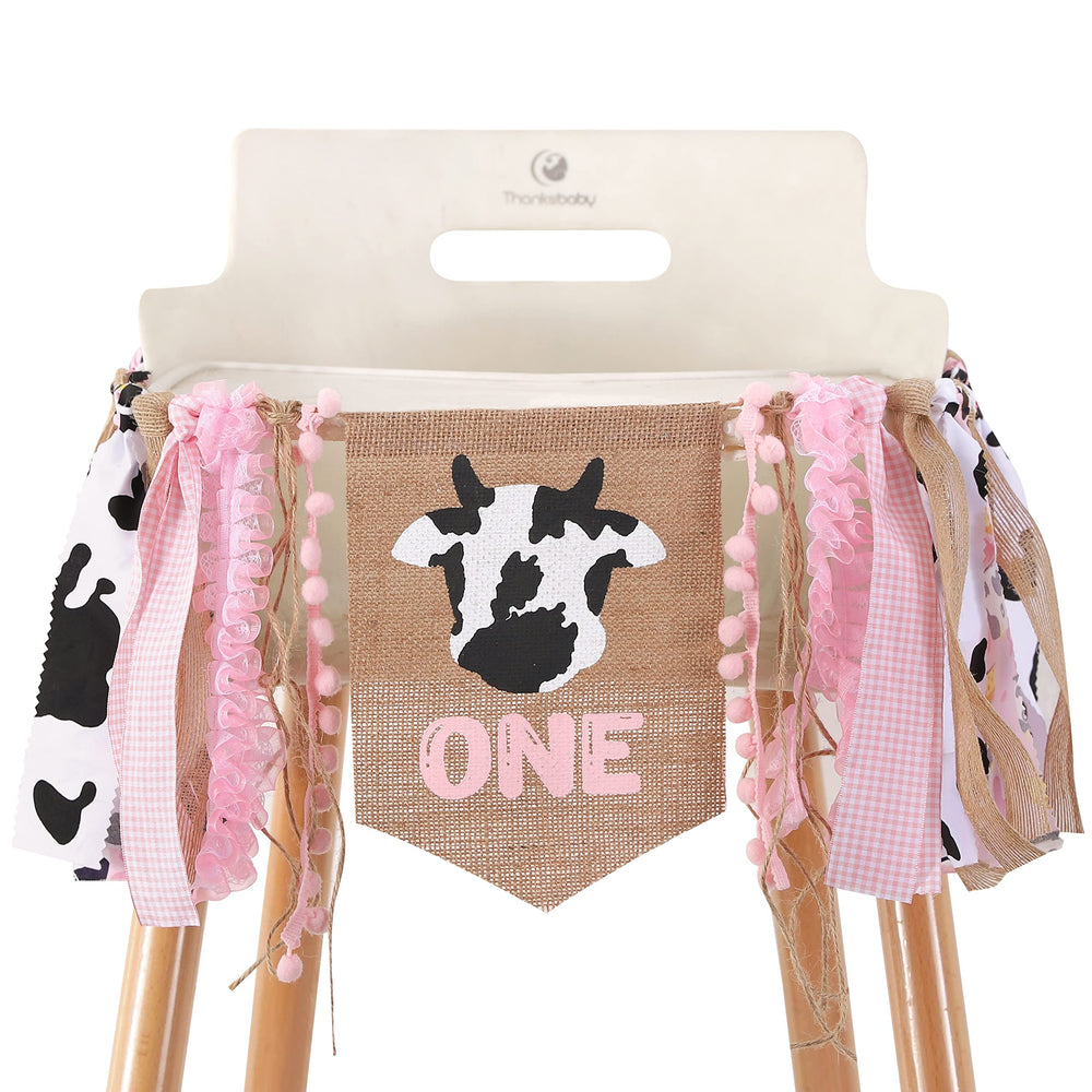WAUAO cowgirl one high chair banner for a charming cowgirl party centerpiece