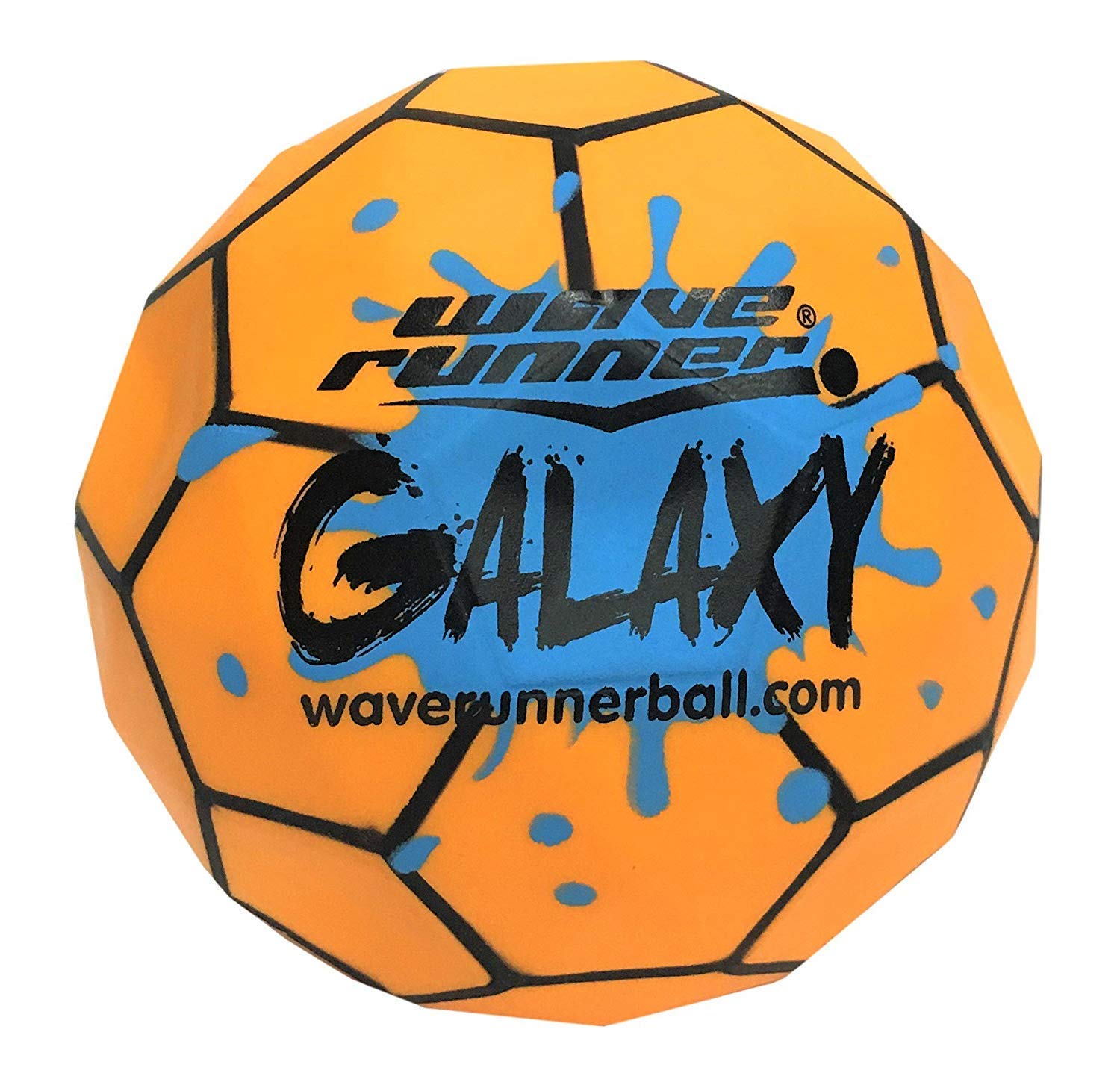 In-hand shot of Galaxy Bounce Ball showing compact size
