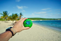 Soft foam texture of Galaxy Bounce Ball for comfortable grip