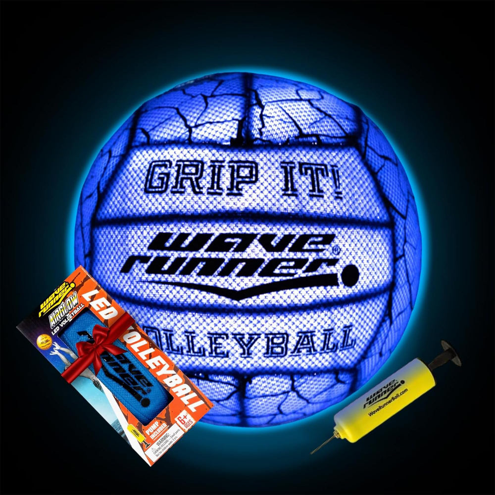 Wave Runner Grip-It Glow night ball ideal for after-dark beach play