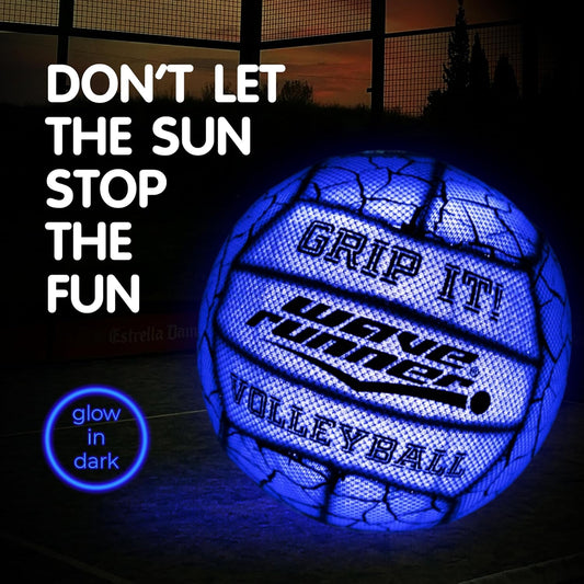 Wave Runner waterproof glow volleyball ready for pool and lake games