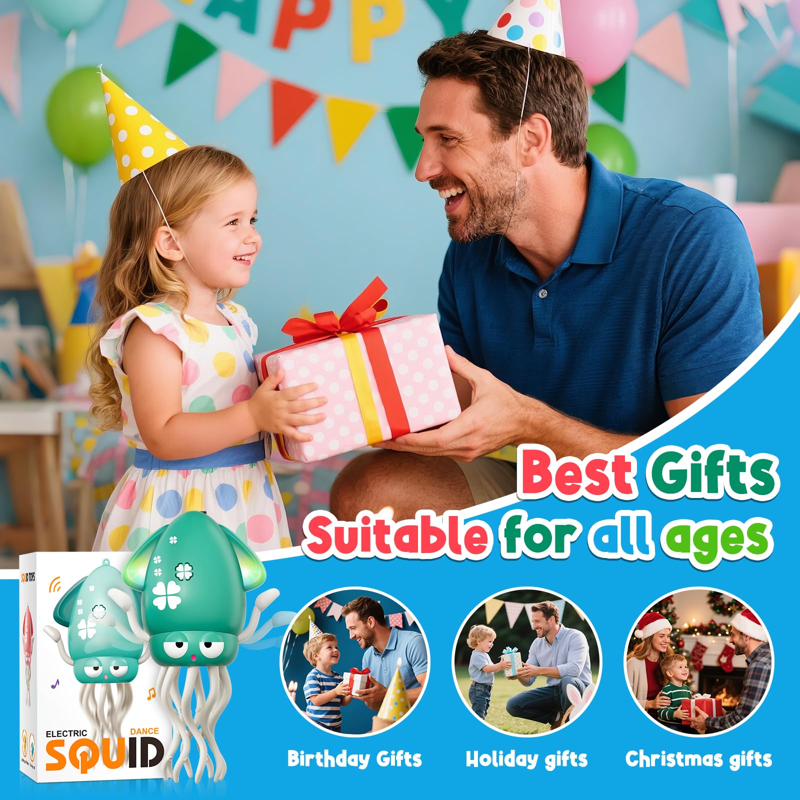 WAVISA Dancing Squid toy makes a charming birthday or Easter gift