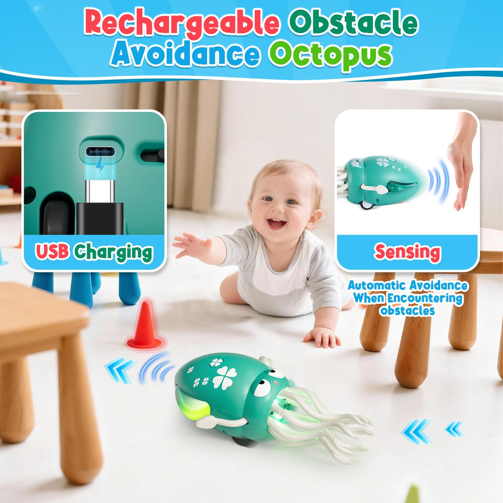 WAVISA Dancing Squid toy includes fishing rod to spark pretend play