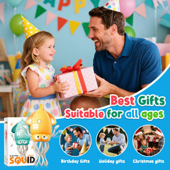 WAVISA Dancing Squid gift-ready packaging suggests delightful Easter, birthday, or holiday presents.