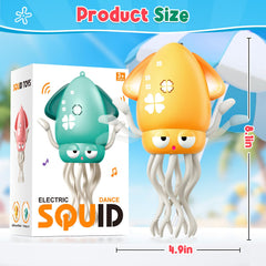 WAVISA Dancing Squid in indoor play scene showcases compact, durable design for home fun.