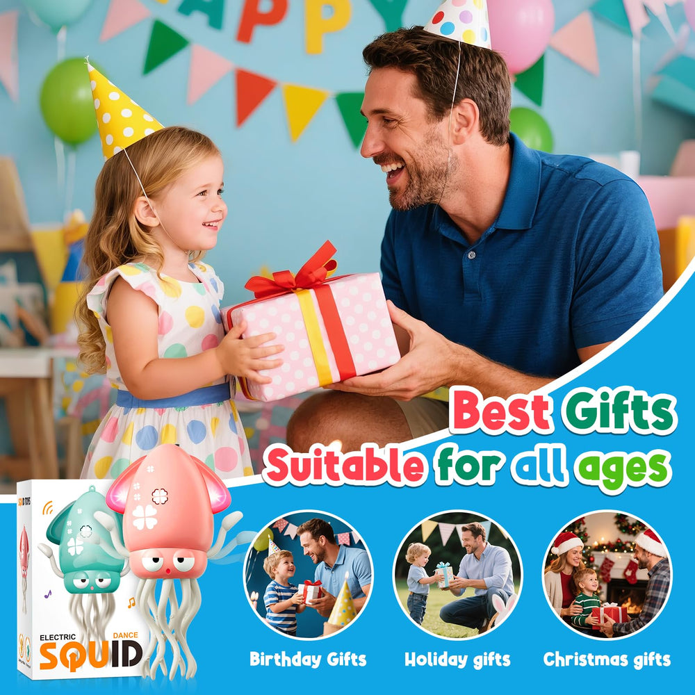 WAVISA Portable dancing squid toy for travel and on the go fun