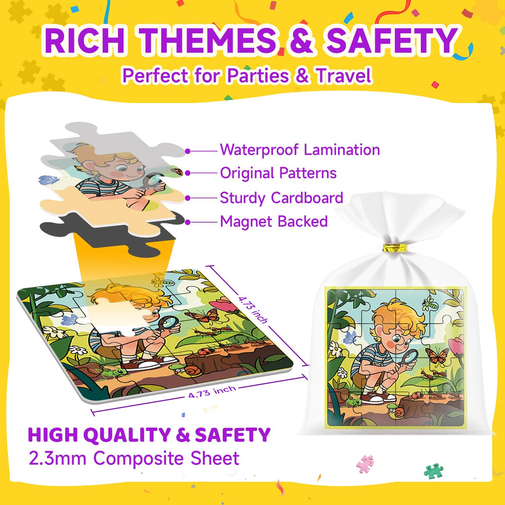 WAWIBEE animals magnetic puzzle supports imaginative play in classroom or home.