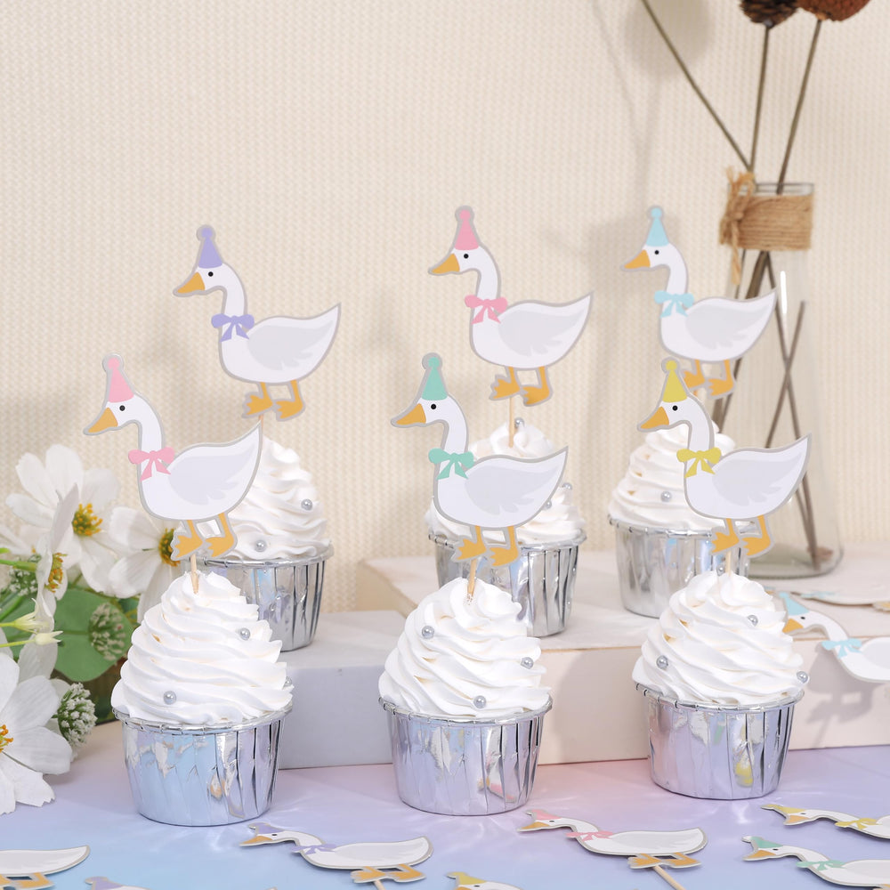 WAWUO goose cupcake inserts kept as keepsakes after the party