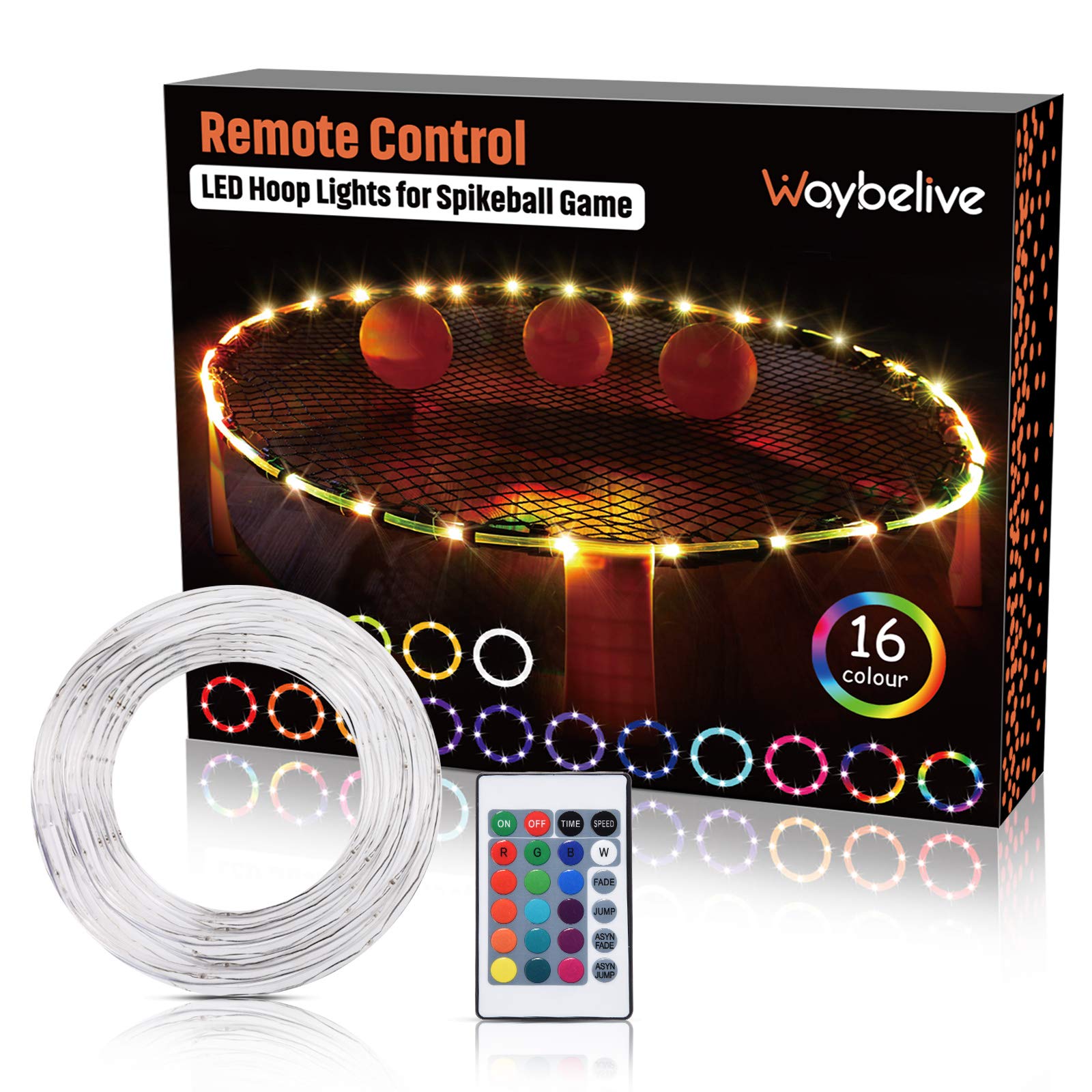 Waybelive LED hoop lights install with Velcro for quick mounting