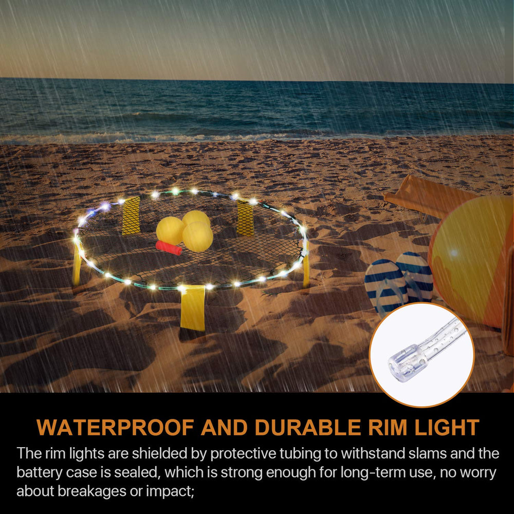 Waybelive LED hoop lights are waterproof and durable for outdoor use