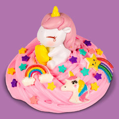 Waybla unicorn figurines mini set fits into small slime crafts